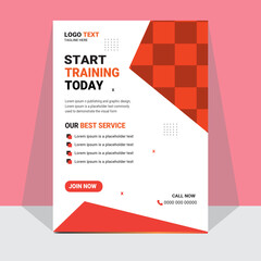 modern flyer design template for infographics