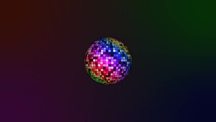 Fototapeta na wymiar abstract colorful disco ball illustration background .
