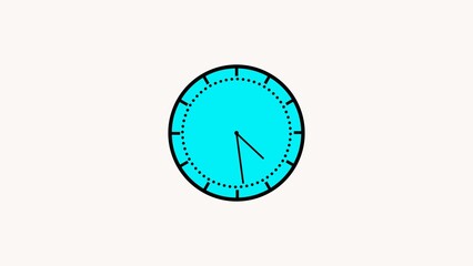 Abstract beautiful color clock illustration  background .