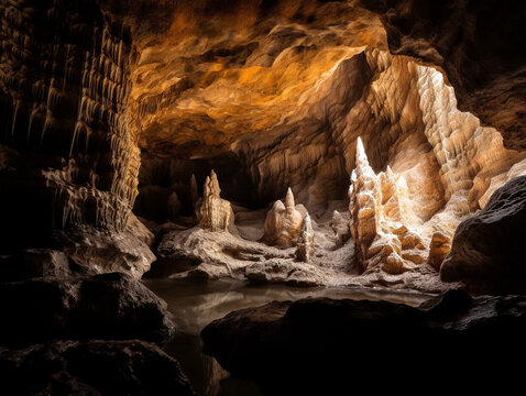 large caves in south and central america (generative ai content)