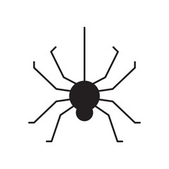 Obraz premium Spider vector icon. Insect flat sign design. Spider symbol pictogram. UX UI icon