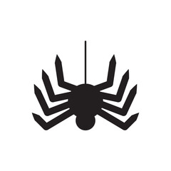 Spider vector icon. Insect flat sign design. Spider symbol pictogram. UX UI icon