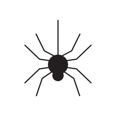 Spider vector icon. Insect flat sign design. Spider symbol pictogram. UX UI icon