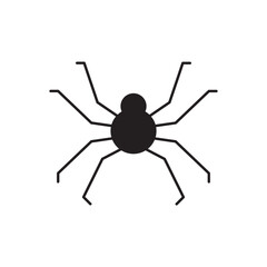 Spider vector icon. Insect flat sign design. Spider symbol pictogram. UX UI icon