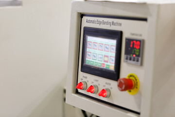 control panel of automatic edge banding machine