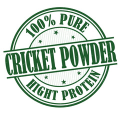 Cricket powder grunge rubber stamp