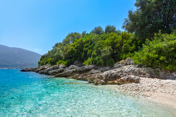 Naklejka premium Coast of Kefalonia island