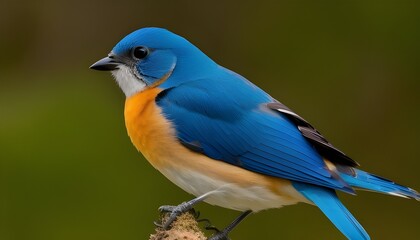 Obraz premium lilac roller on a branch
