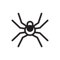 Obraz premium Spider vector icon. Insect flat sign design. Spider symbol pictogram. UX UI icon