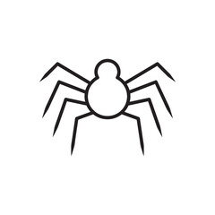 Spider vector icon. Insect flat sign design. Spider symbol pictogram. UX UI icon