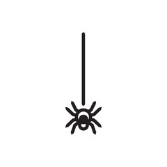 Spider vector icon. Insect flat sign design. Spider symbol pictogram. UX UI icon