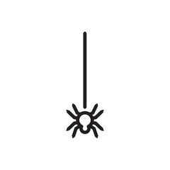 Spider vector icon. Insect flat sign design. Spider symbol pictogram. UX UI icon