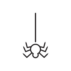 Spider vector icon. Insect flat sign design. Spider symbol pictogram. UX UI icon