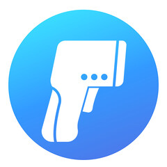 infrared thermometer gun icon, png