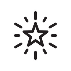 Star vector icon. Shooting star icon. Falling star flat sign design. UX UI icon