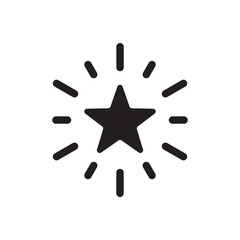 Star vector icon. Shooting star icon. Falling star flat sign design. UX UI icon