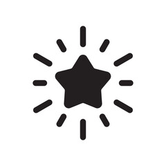 Star vector icon. Shooting star icon. Falling star flat sign design. UX UI icon