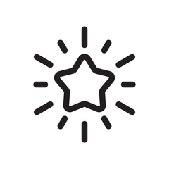 Star vector icon. Shooting star icon. Falling star flat sign design. UX UI icon