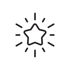 Star vector icon. Shooting star icon. Falling star flat sign design. UX UI icon