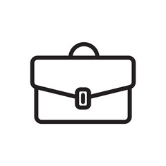 Suitcase vector icon. Diplomat flat sign design. Suitcase symbol. Handbag pictogram. UX UI icon