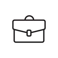 Suitcase vector icon. Diplomat flat sign design. Suitcase symbol. Handbag pictogram. UX UI icon