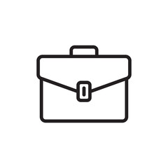 Suitcase vector icon. Diplomat flat sign design. Suitcase symbol. Handbag pictogram. UX UI icon