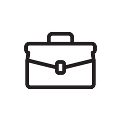 Suitcase vector icon. Diplomat flat sign design. Suitcase symbol. Handbag pictogram. UX UI icon