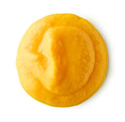 vegetable puree isolated on white background