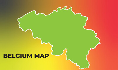 belgium map vector