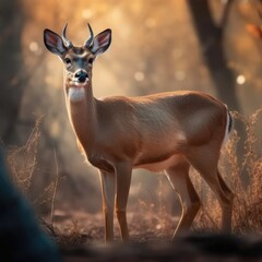 Antelope in natural habitat (generative AI)