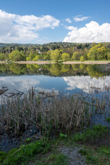 Spring Landscape of Pancharevo lake, Bulgaria