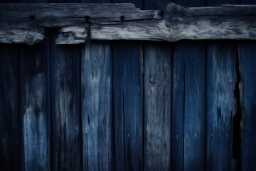 Vintage Blue Wooden Wall Texture. Generative AI.