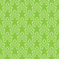 Decorative floral ornament seamless pattern vector illustration.