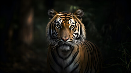 Fototapeta premium portrait of a bengal tiger