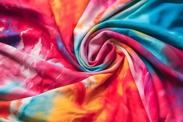 multicolored tie-dye fabric surface create with ia