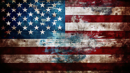 grunge background American Flag