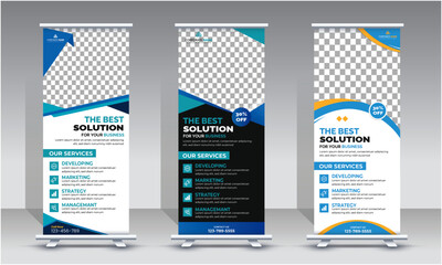 Corporate Business Agency Roll Up Banner Design