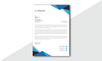 abstract letterhead Design modern Business letterhead design template. modern company letterhead Template. modern corporate letterhead template design. Clean professional corporate company letterhead.