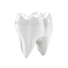 White tooth on transparent background. PNG, ai