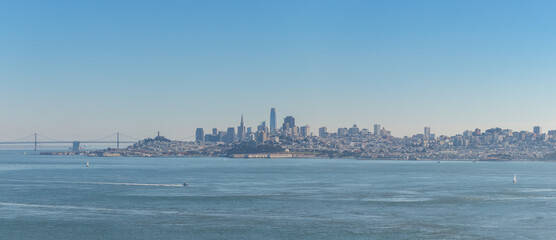 San Francisco and Bay - obrazy, fototapety, plakaty