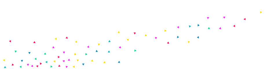 Color Triangle Decoration Vector White Panoramic