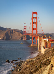 Golden Gate Bridge and Fort Point Rock