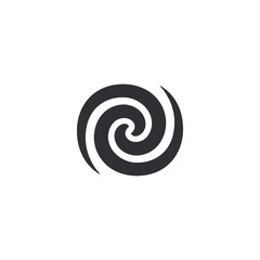 Black Hole icon. Galaxy logo. Black star. Spiral icon. Swirls and radial symbols. Cosmic storm. Supernova. Game elements. New planet. Swirling spiral. Cosmic vortex. Teleport icon. Wind icon. Logotype