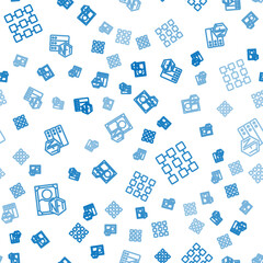 Fototapeta premium Set line NFT Digital crypto art, blockchain technology and on seamless pattern. Vector