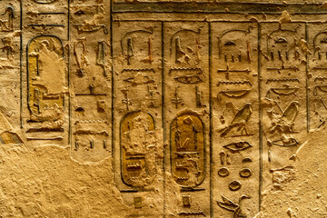 Egipskie hieroglify. Egyptian hieroglyphs.
 - obrazy, fototapety, plakaty