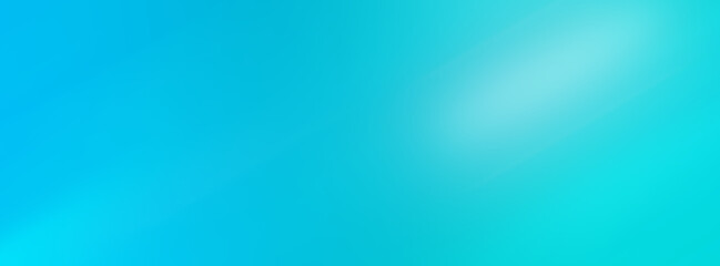 Long banner. Soft blue gradient background. Various abstract spots. Template for your business project and advertising of cosmetic products.