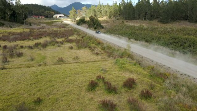 drone chasing car, valle nuevo constanza 