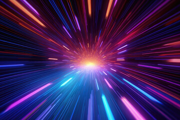 Hyperjump: A Neon Space Odyssey. Generative Ai