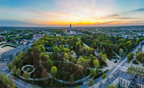 Jasna Gora - Czestochowa - Poland - View from the drone