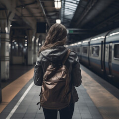 Obraz premium person in the subway